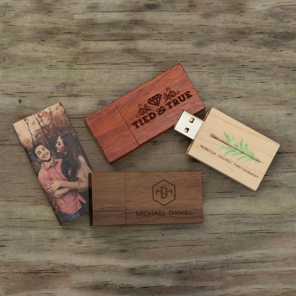 wood flash drives PhotoFlashDrive