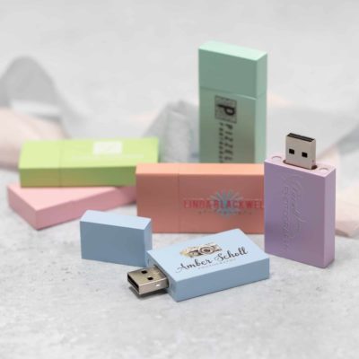 Pastel Wood Flash Drive