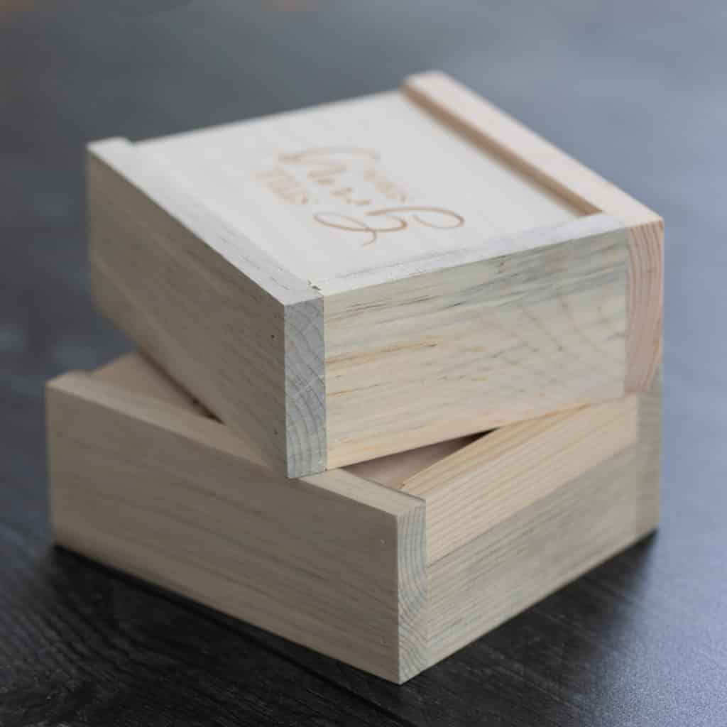 Beetle Kill Wood Slide Flash Drive Box