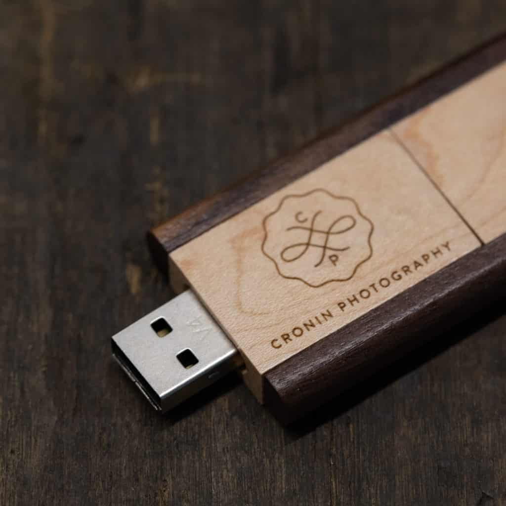 Two Tone Wood USB Flash Drive