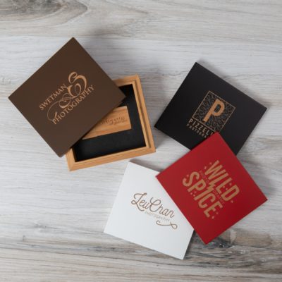 Bamboo Flash Drive Box
