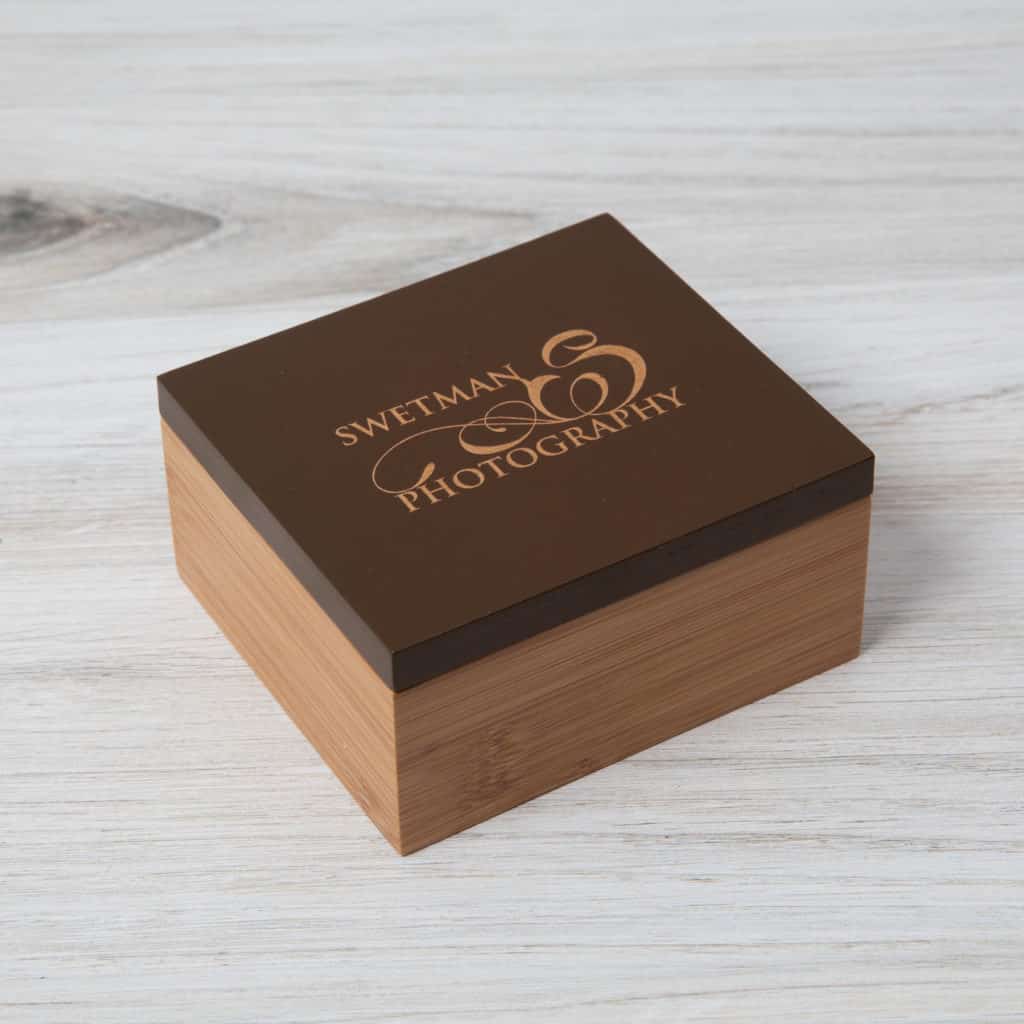 Bamboo Flash Drive Box