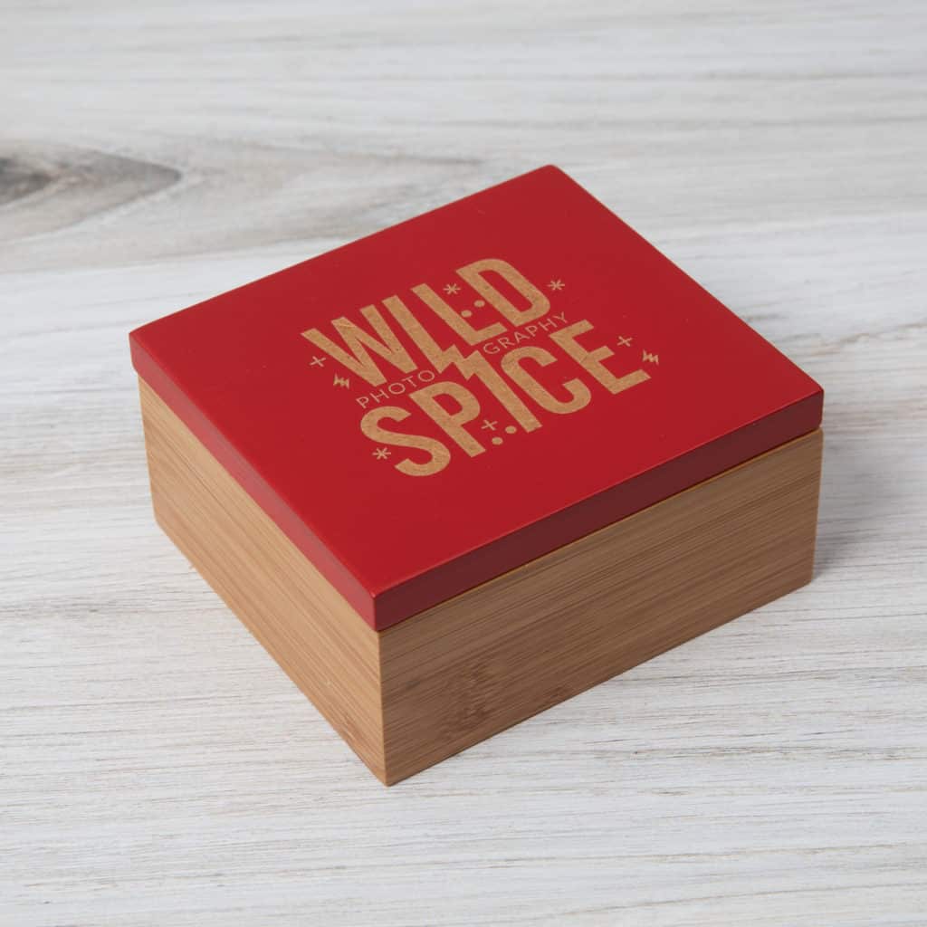 Bamboo Flash Drive Box