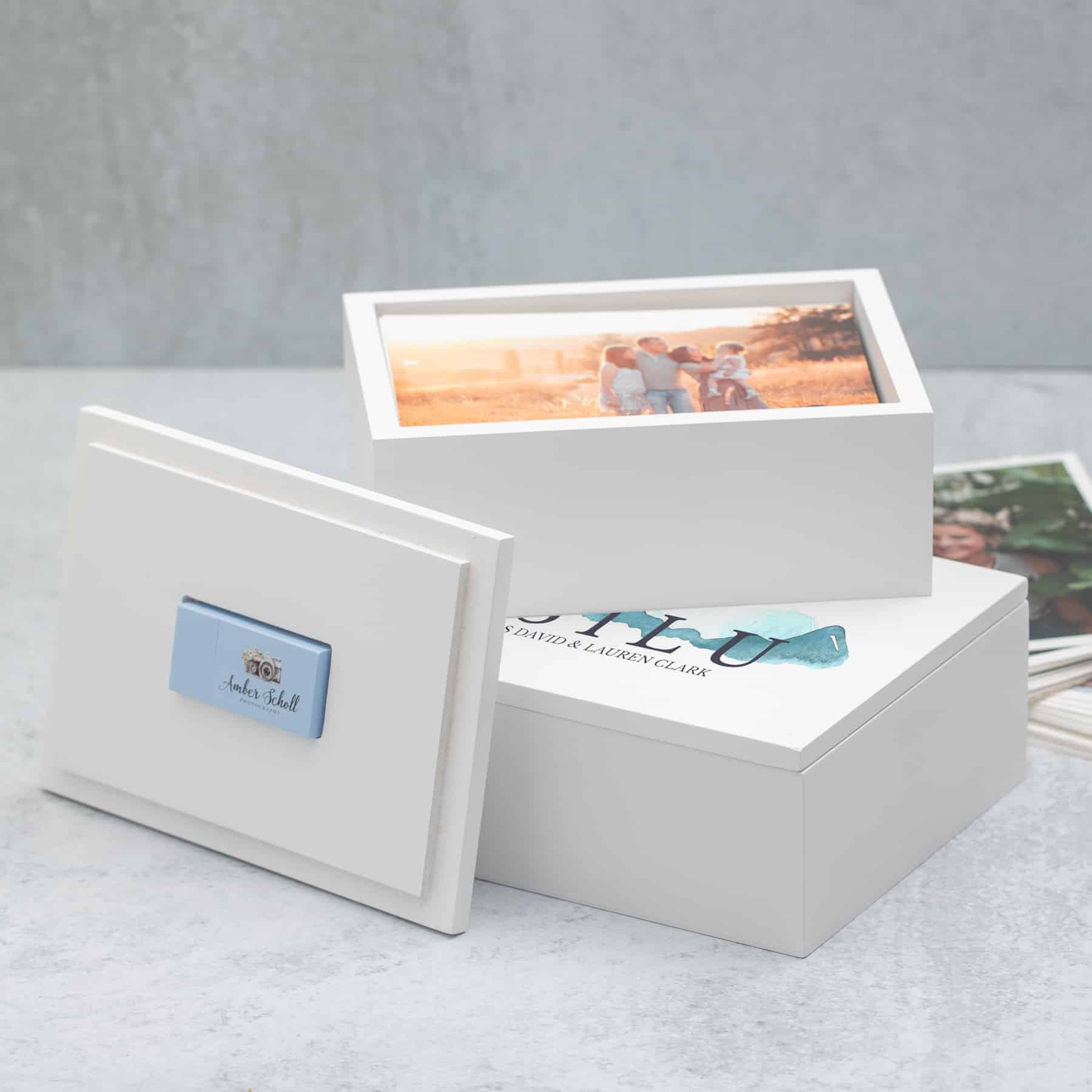 Light and Bright Photo + Flash Box - White (4x6) [OUTLET] - Photo Packaging  - PhotoFlashDrive