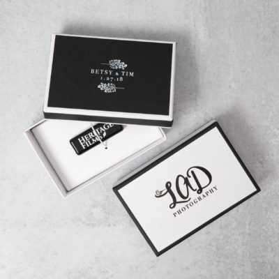 Tailored Linen Flash Drive Box