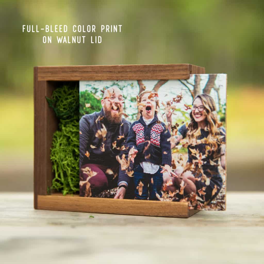 full bleed color print flash drive box