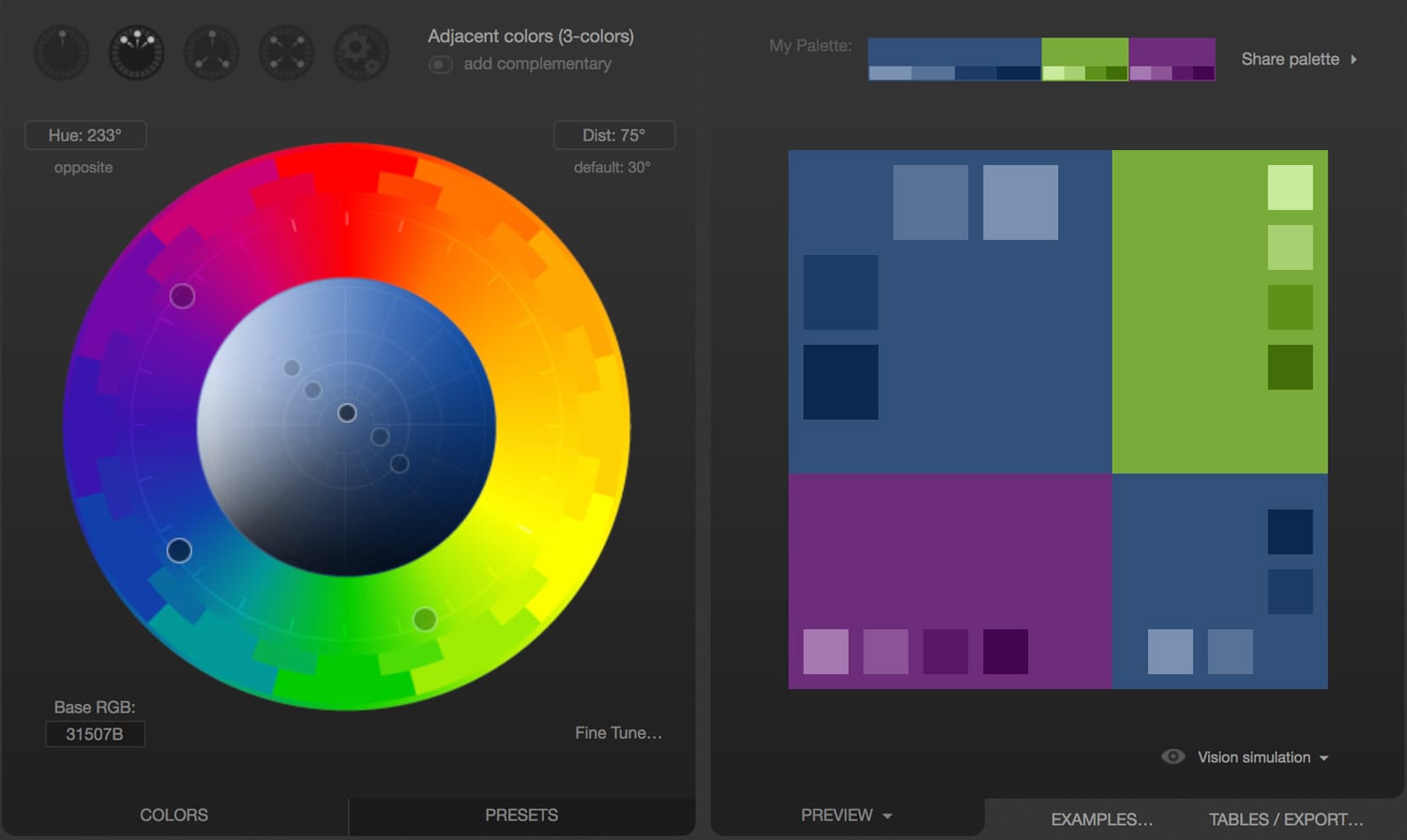 Paletton Color Wheel