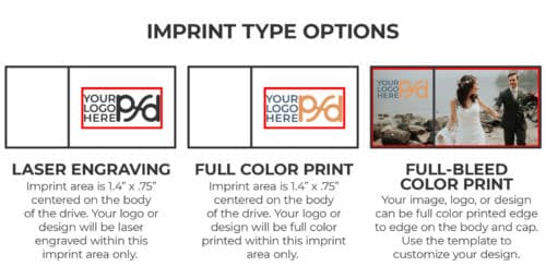 Wood Flash Drive Imprint Options