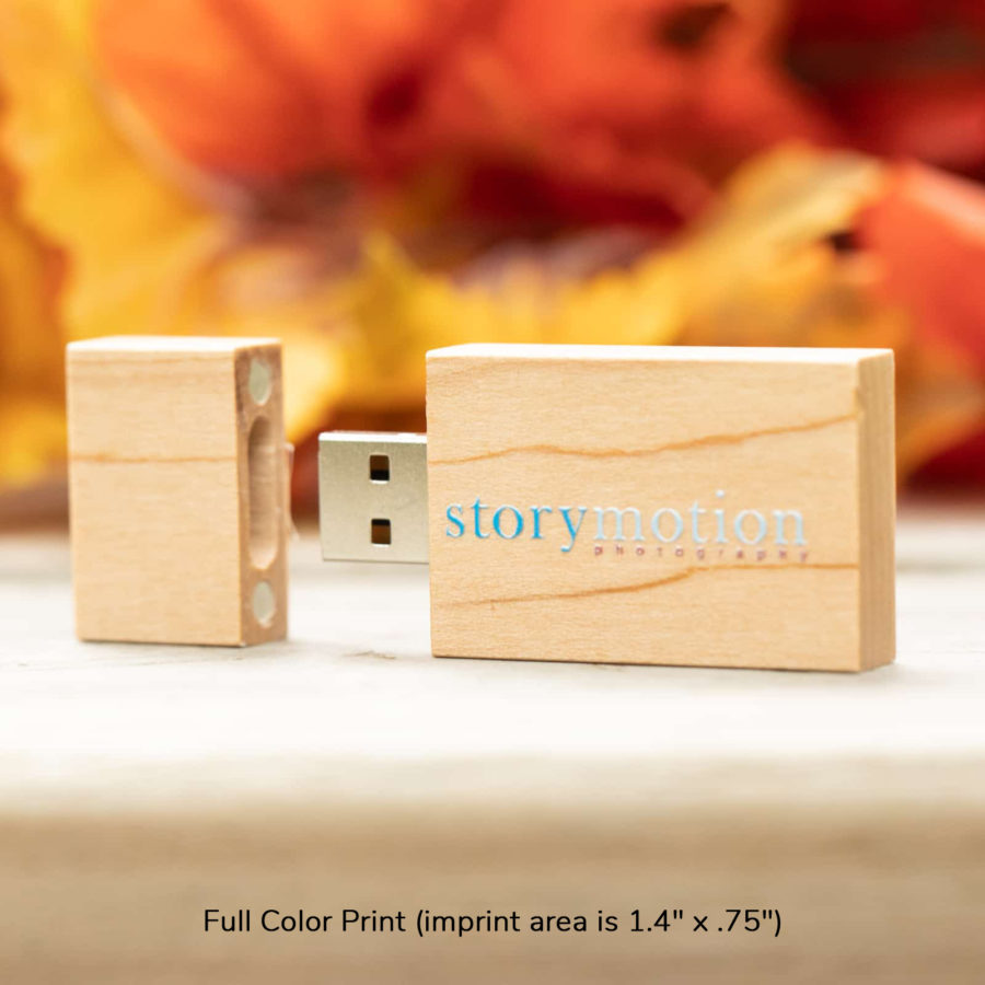 Natural Wood Flash Drive (Type-A) - Image 4