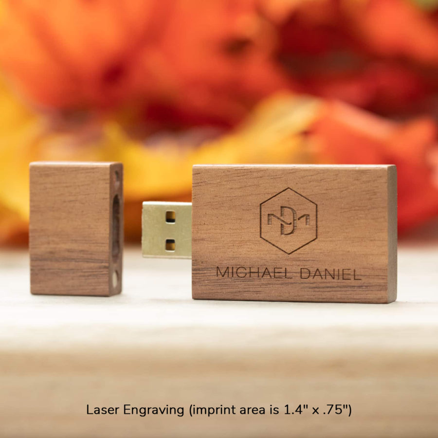Natural Wood Flash Drive (Type-A) - Image 5