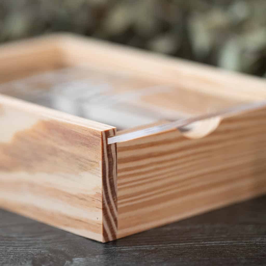 Rustic Wood Slide Photo Box - Image 7