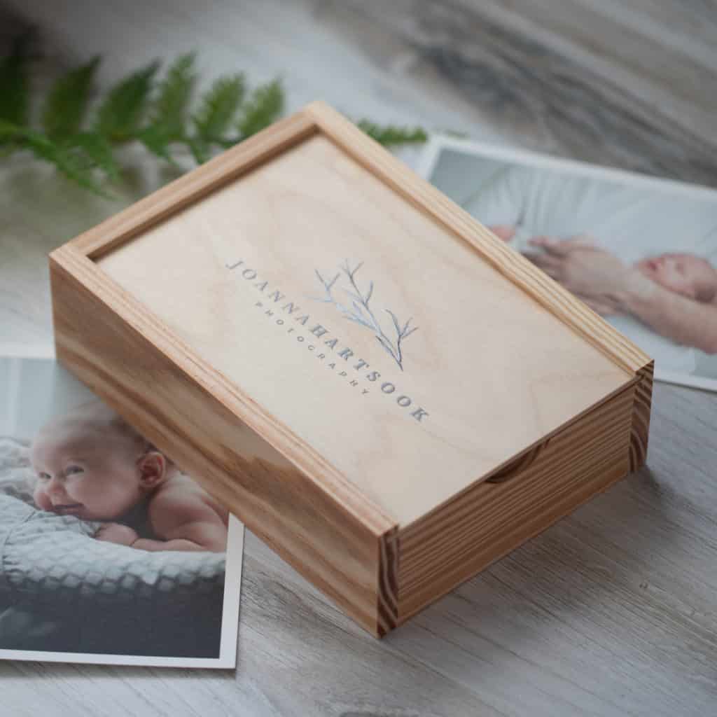 Rustic Wood Slide Photo Box