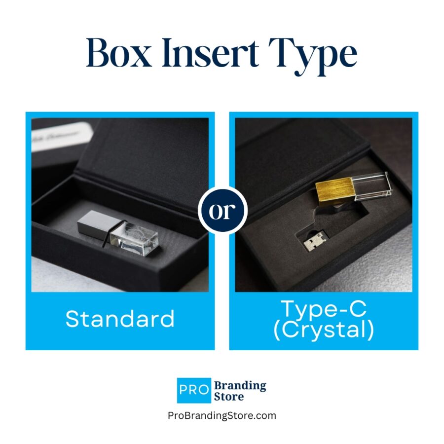 Linen Flash Drive Box With Plate - Image 4