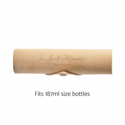 Mini Round Wood Wine Gift Box