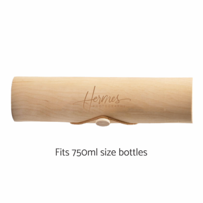 Round Wood Wine Gift Box