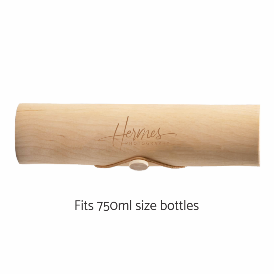 Round Wood Wine Gift Box