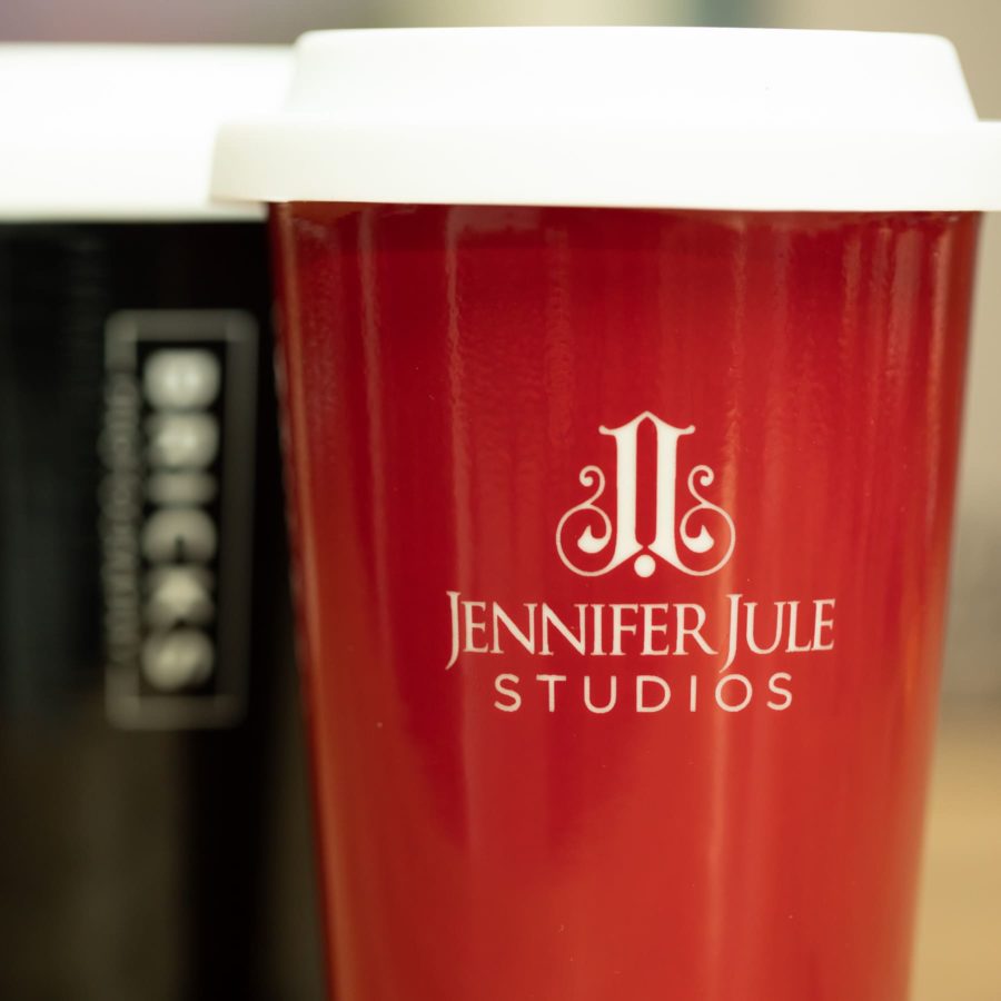 Ceramic 14oz Latte Cup with silicone lid [OUTLET] - Image 4