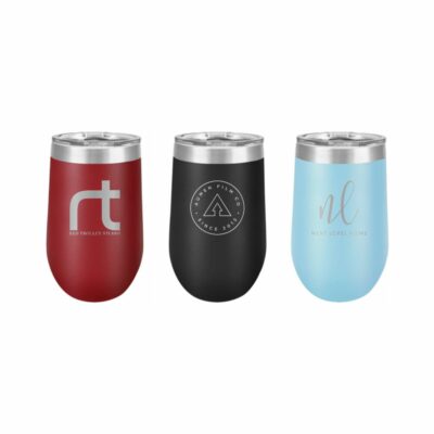 Polar Camel 16oz Stemless Tumbler With Clear Lid [OUTLET]