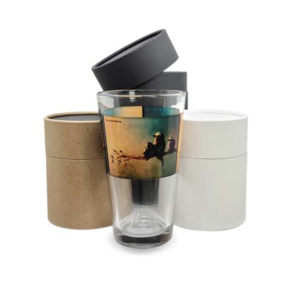 Birds Pint Glass + Gift Tube