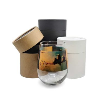 Birds Wine Glass + Gift Tube