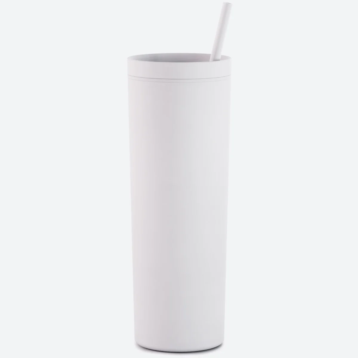 Maars 18 oz Acrylic Skinny Tumbler With Straw (Packs