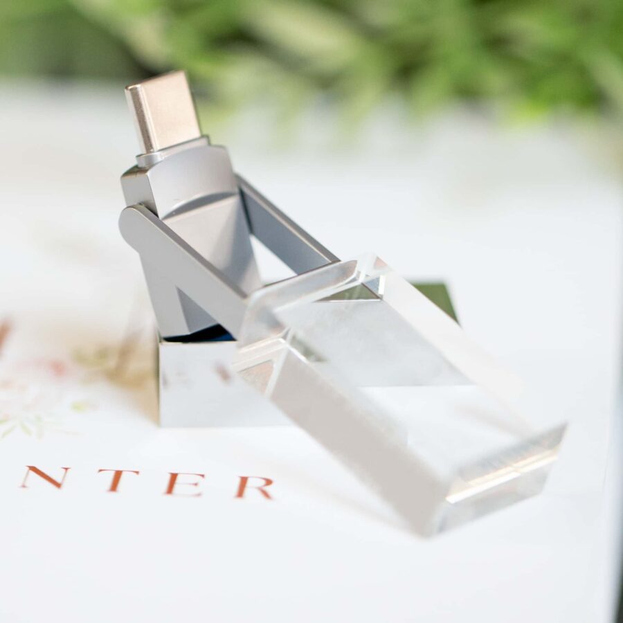 Crystal Duo Flash Drive