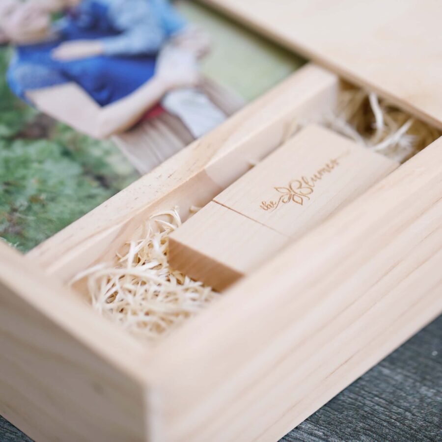 Maple Duo Rustic Photo Box