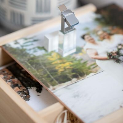 Crystal Duo Rustic Slide 5x7