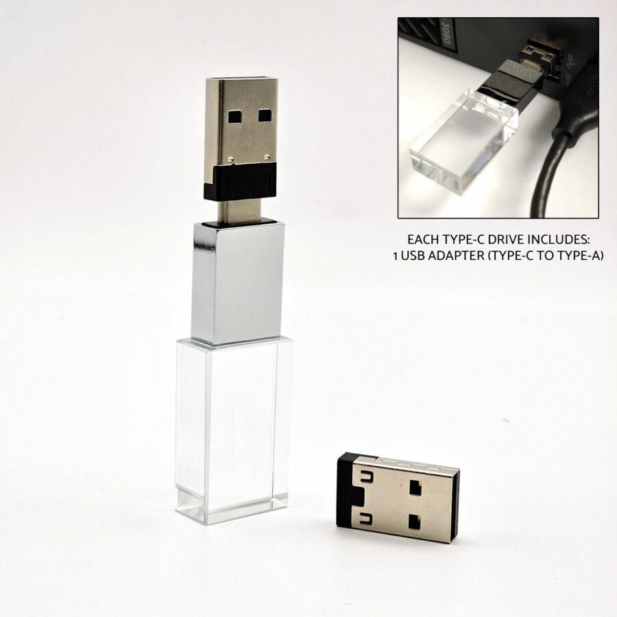 Crystal Flash Drive (Type-C, includes adapter) - Image 5
