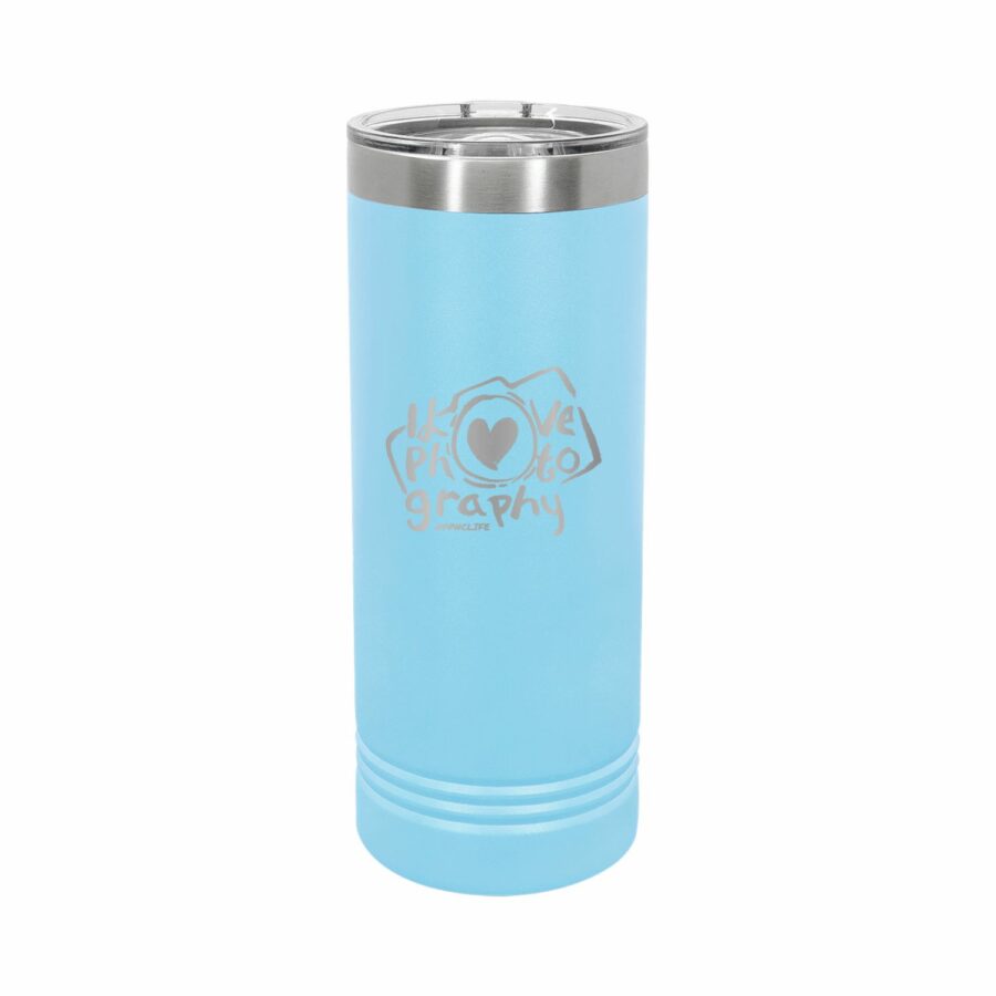 I Love Photography – #PPNCLIFE – 22oz Skinny Tumbler