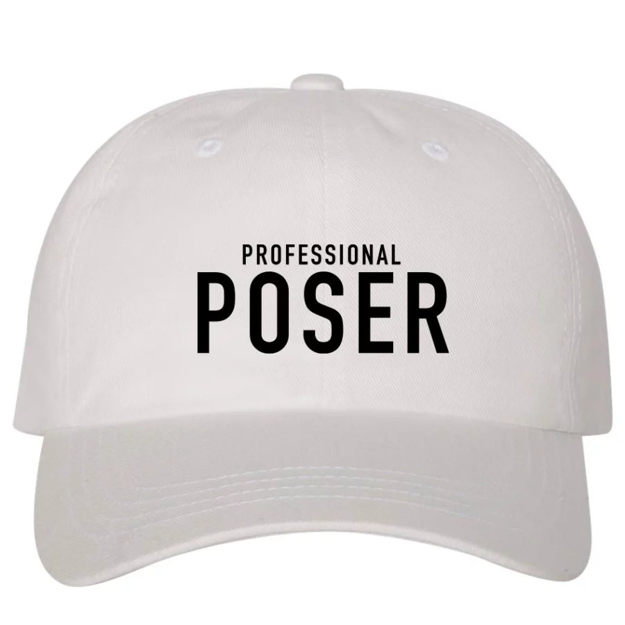Professional Poser Dad Hat (White)