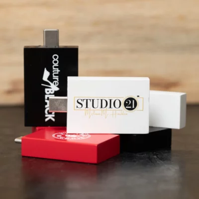 Light and Bright Wood Flash Drive (Type-C, includes adapter)