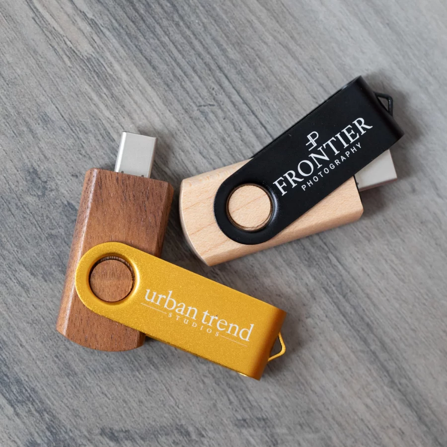 Mix and Match Swivel Flash Drive (Engraved - Type-C, includes adapter) - Image 2