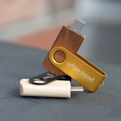 Mix and Match Swivel Flash Drive (Engraved - Type-C, includes adapter)