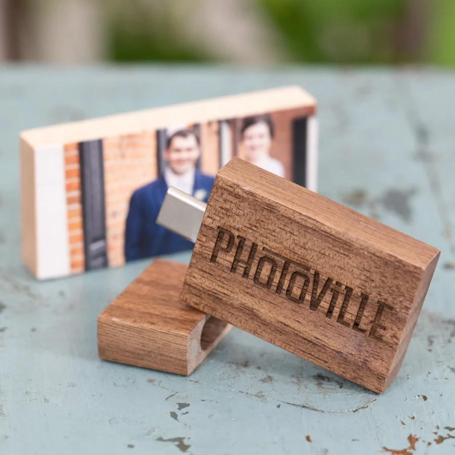 Natural Wood Flash Drive (Type-C, includes adapter) - Image 5