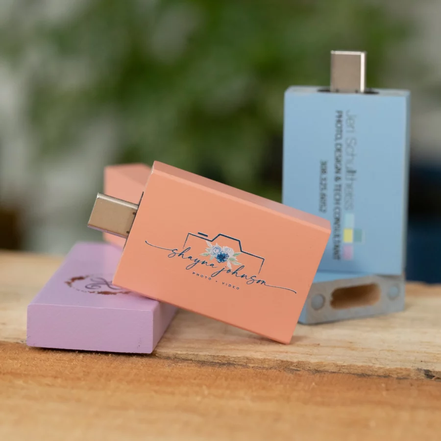 Pastel Wood Flash Drive (Type-C, includes adapter) - Image 5