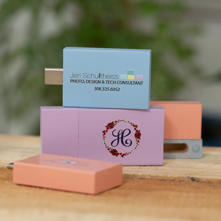 Pastel Wood Flash Drive (Type-C, includes adapter) - Image 4