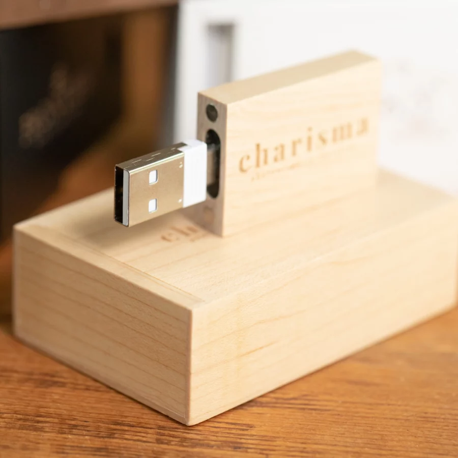 Wood Drive + Mini Slide Box Bundle Sample (16GB Type-C, includes adapter) - Image 4