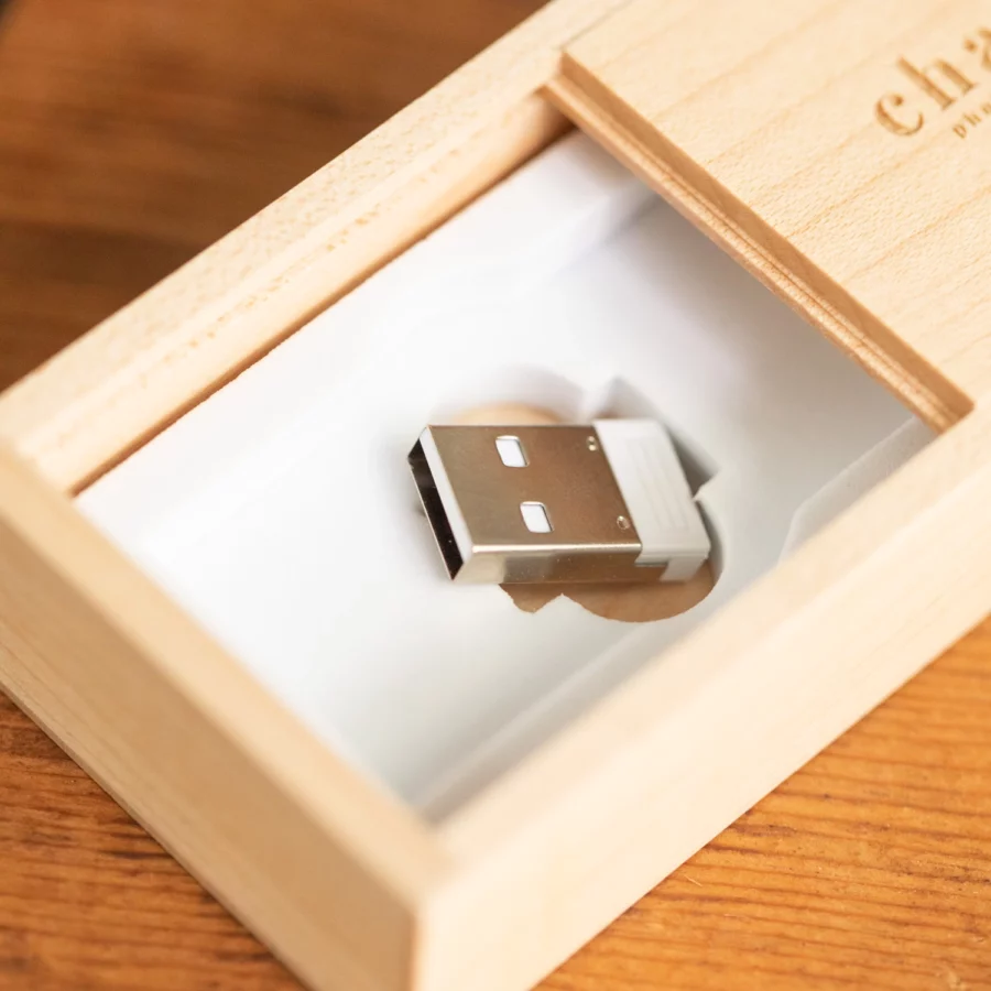 Wood Drive + Mini Slide Box Bundle Sample (16GB Type-C, includes adapter) - Image 3