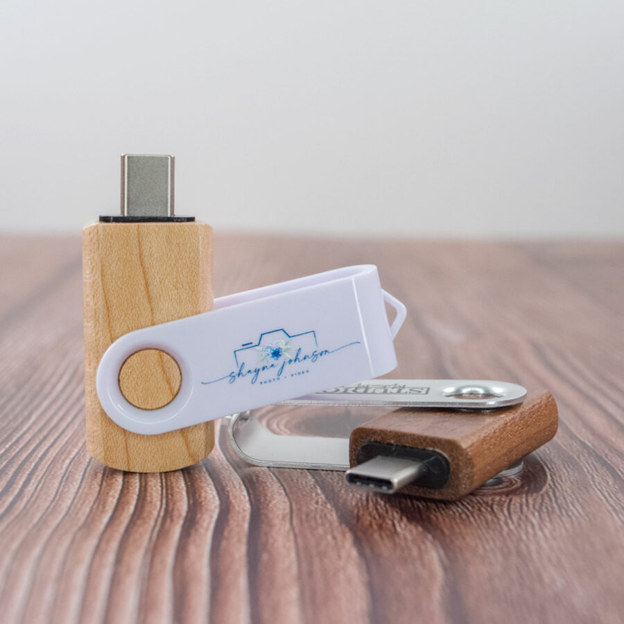 Mix and Match Swivel Flash Drive (Full Color - Type-C, includes adapter) - Image 2