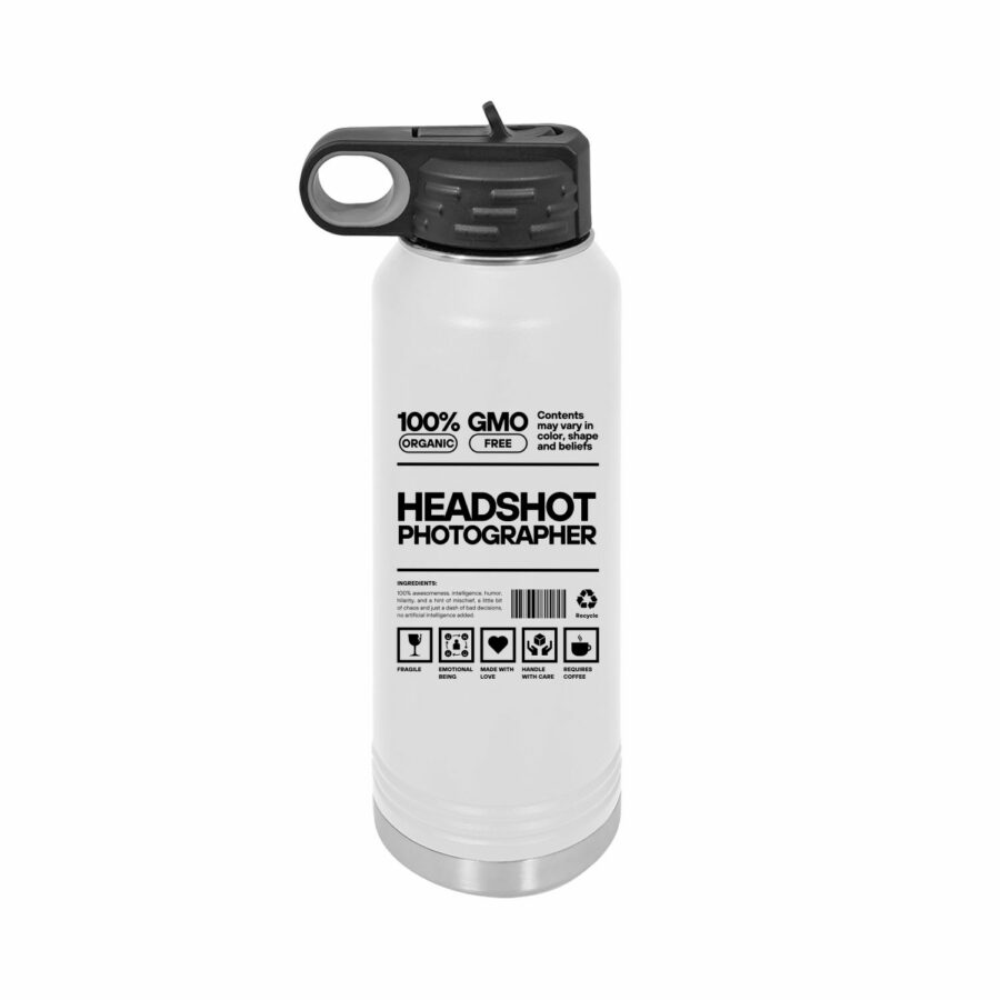 Organic Headshot Photographer 32oz Bottle
