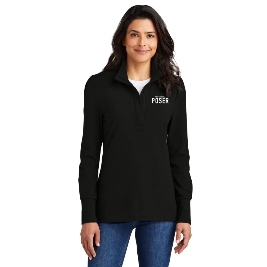 Professional Poser Women's 1/4 Zip (Black)