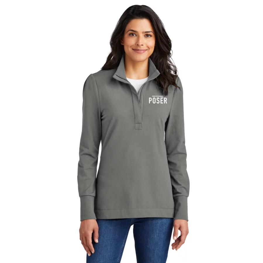 Professional Poser Women's 1/4 Zip (Shadow Grey)
