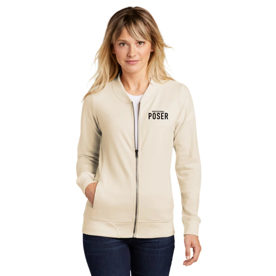 Professional Poser Women's Bomber Sweater (Bone)
