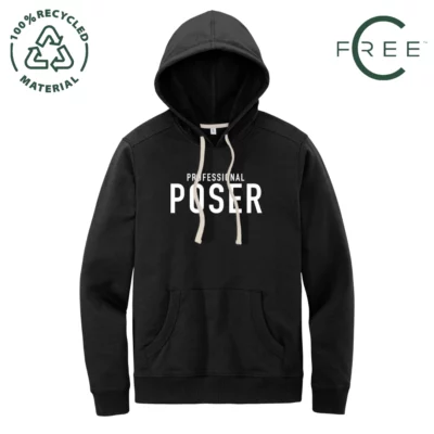 Professional Poser 100% Recycled Hoodie (Black)