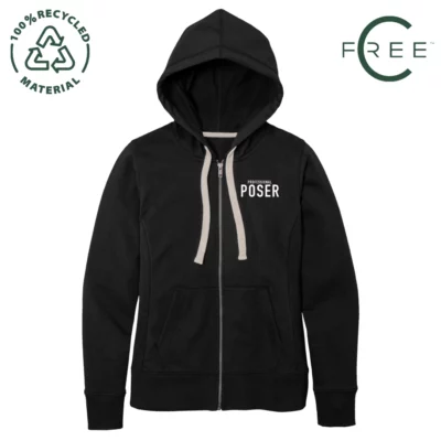 Professional Poser 100% Recycled Women's Full-Zip Hoodie