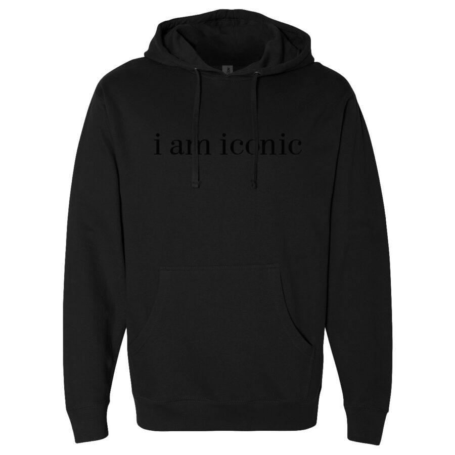 i am iconic Midnight Unisex Hoodie - Image 2