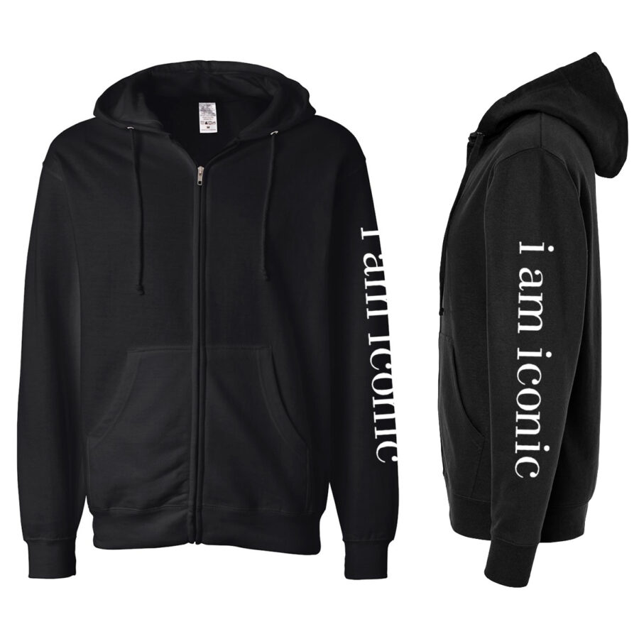i am iconic Unisex  Zip-Up Hoodie - Image 3