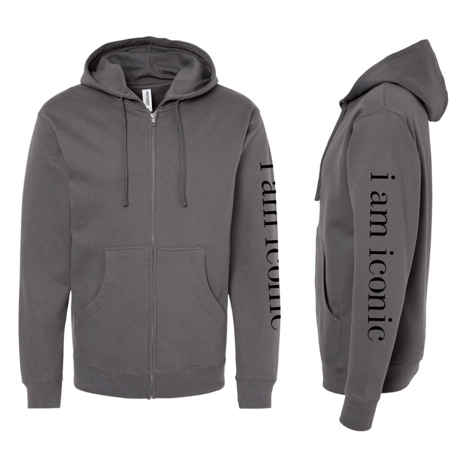 i am iconic Unisex  Zip-Up Hoodie - Image 2