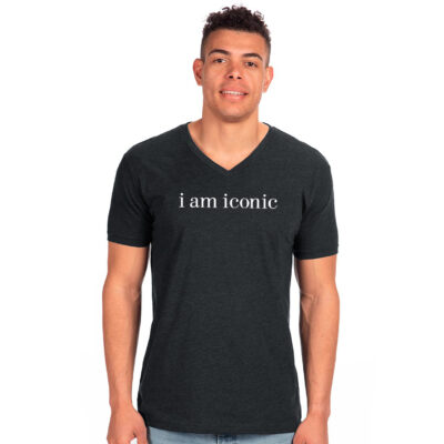 i am iconic V-Neck Unisex T-Shirt